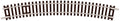 PECO ST-16 NO.3 RADIUS STANDARD CURVE 298.5MM (11¾IN)  N GAUGE SETRACK CODE 80 CURVED TRACK WOODEN SLEEPER TYPE  NICKEL SILVER RAIL