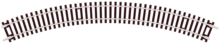 PECO ST-221 NO.1 RADIUS DOUBLE CURVE  371MM (14IN) RADIUS OO GAUGE SETRACK CODE 100 RIGID UNIT NICKEL SILVER TRACK WOODEN SLEEPERS