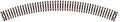 PECO ST-226 NO.2 RADIUS DOUBLE CURVE  438MM (17¼IN) RADIUS OO GAUGE SETRACK CODE 100 RIGID UNIT NICKEL SILVER TRACK WOODEN SLEEPERS
