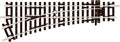 PECO ST-241 NO.2 RADIUS  L/H TURNOUT  INSULFROG OO GAUGE SETRACK CODE 100 TURNOUTS POINTS RIGID UNIT NICKEL SILVER TRACK WOODEN SLEEPERS