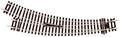 PECO ST-244 CURVED DOUBLE RADIUS  R/H TURNOUT  INSULFROG  OO GAUGE SETRACK CODE 100 TURNOUTS POINTS RIGID UNIT NICKEL SILVER TRACK WOODEN SLEEPERS
