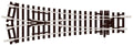 PECO ST-247 MEDIUM RADIUS Y TURNOUT  INSULFROG  OO GAUGE SETRACK CODE 100 TURNOUTS POINTS RIGID UNIT NICKEL SILVER TRACK WOODEN SLEEPERS