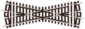 PECO ST-250 MEDIUM CROSSING (22½ ANGLE) INSULFROG OO GAUGE SETRACK CODE 100 TURNOUTS POINTS RIGID UNIT NICKEL SILVER TRACK WOODEN SLEEPERS