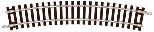 PECO ST-3 NO.1 RADIUS STANDARD CURVE 228MM (9IN)  N GAUGE SETRACK CODE 80 CURVED TRACK WOODEN SLEEPER TYPE  NICKEL SILVER RAIL