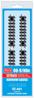 PECO ST-401 OO-9 TRACK CODE 80 STANDARD STRAIGHT  X 8