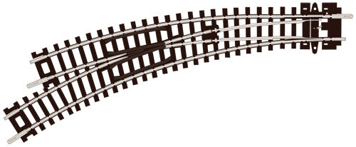 PECO ST-45 L/H CURVED TURNOUT N GAUGE SETRACK CODE 80 TURNOUTS POINTS TRACK  NICKEL SILVER RAIL