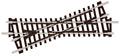 PECO ST-50 CROSSING RIGHT HAND 22.5°ANGLE INSULFROG N GAUGE SETRACK CODE 80 CROSSING TRACK  NICKEL SILVER RAIL
