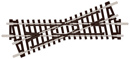 PECO ST-50 CROSSING RIGHT HAND 22.5°ANGLE INSULFROG N GAUGE SETRACK CODE 80 CROSSING TRACK  NICKEL SILVER RAIL