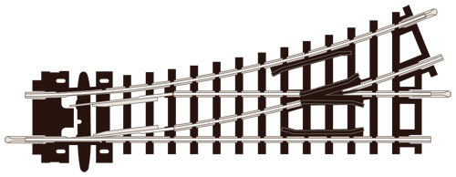 PECO ST-6 NO.1 RADIUS L/H TURNOUT INSULFROG N GAUGE SETRACK CODE 80 TURNOUTS POINTS TRACK  NICKEL SILVER RAIL