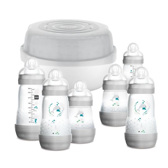 MAM Easy Start Bottle & Microwave Steriliser Grey