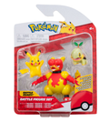 POKEMON PKW2681 PIKACHU+MAGMAR+TURTWIG BATTLE FIGURE SET