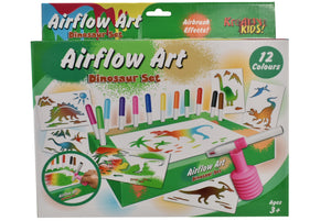 KREATIVE KIDS TY1428 AIRFLOW ART DINOSAUR SET