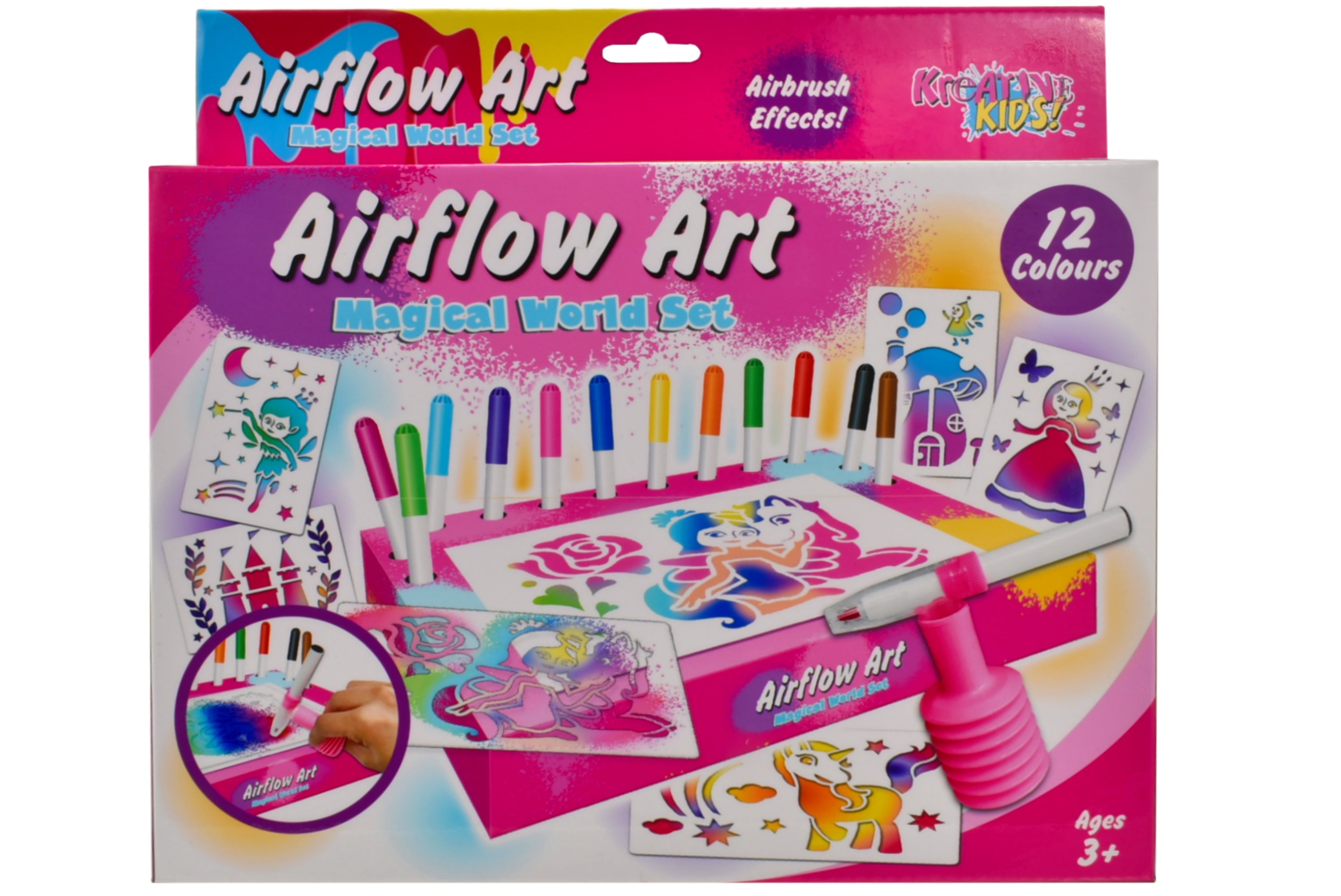 KREATIVE KIDS TY1439 AIRFLOW ART MAGICAL WORLD SET