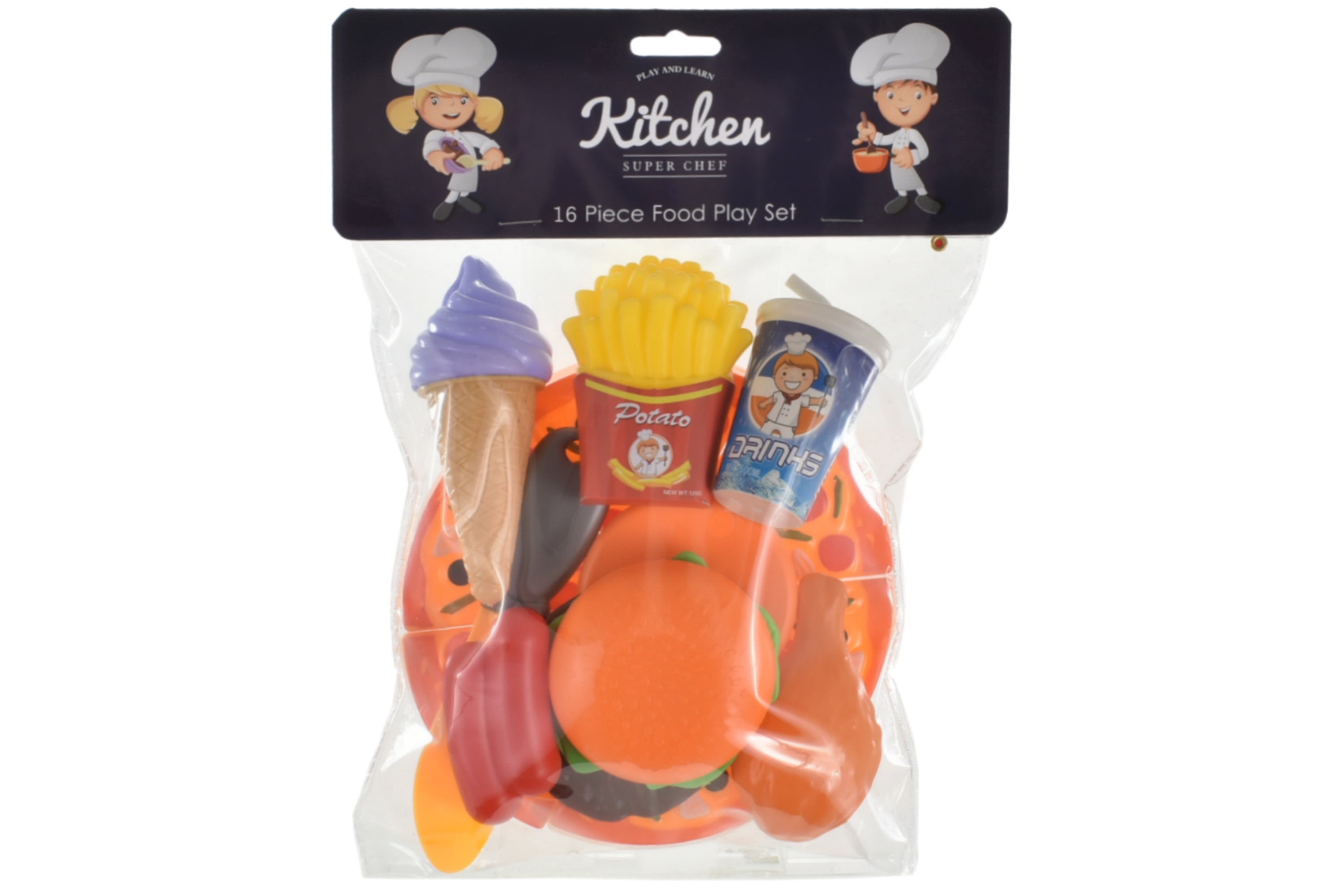 TOYMASTER TY4193 16PC FOOD PLAYSET