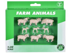 TOYMASTER TY5566 FARM ANIMALS 9 PIECE SHEEP AND LAMBS 1:32 SCALE