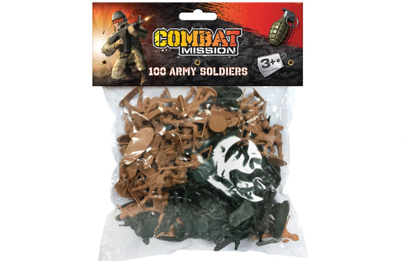 COMBAT MISSION TY7537 ARMY SOLDIERS 100 PIECE SET