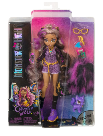 MONSTER HIGH HHK52 CLAWDEEN WOLF DOLL