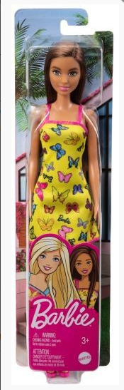 BARBIE HBV08 YELLOW BUTTERFLY DRESS CLASSIC DOLL