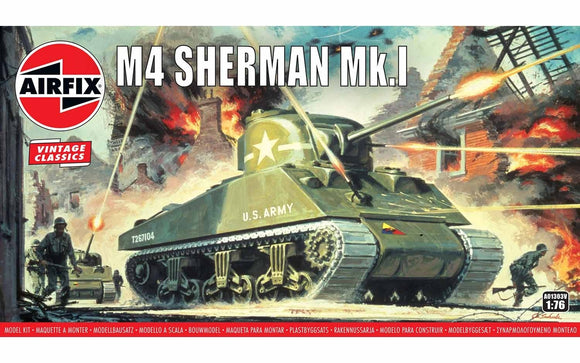 Airfix A01303V Sherman M4 Mk1  1:76 Scale