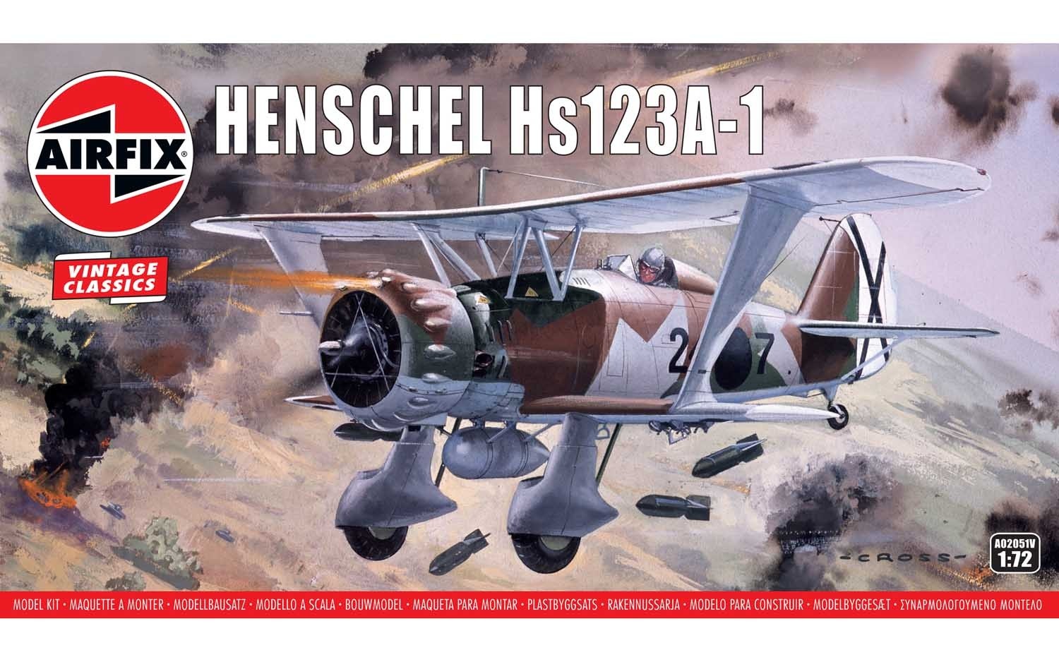 Airfix A02051V Henschel Hs123A-1 1:76 Scale