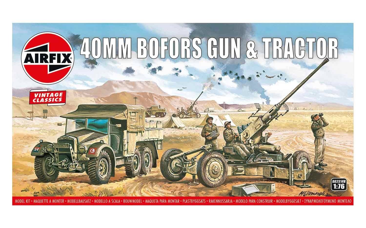 Airfix A02314V Bofors 40mm Gun & Tractor 1:76 Scale