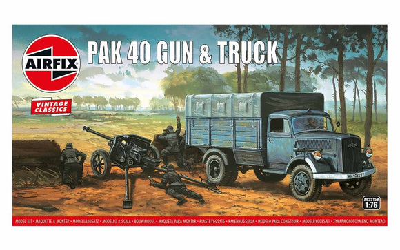 Airfix A02315V Pak 40 Gun & Track 1:76 Scale