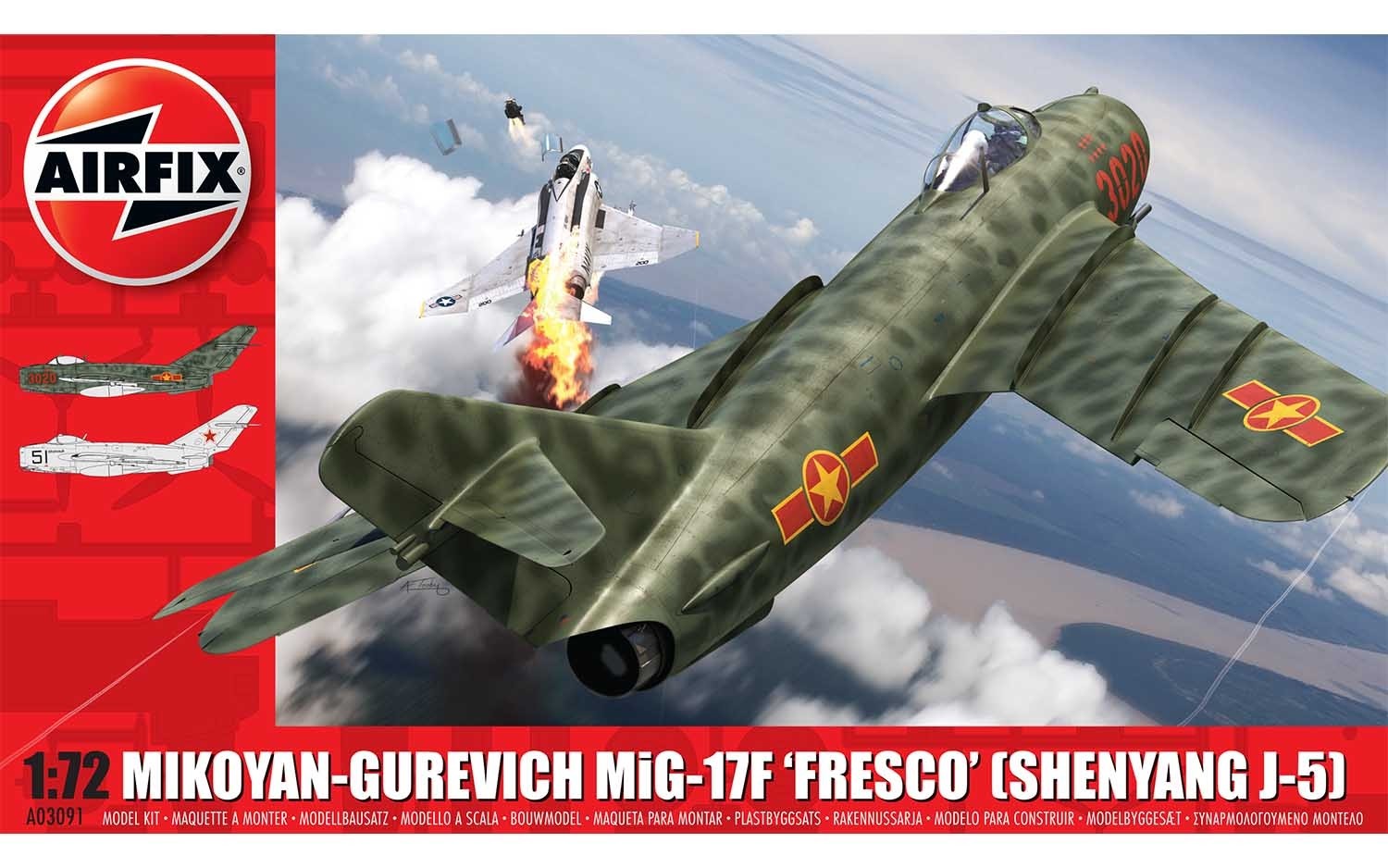 Airfix A03091 Mig 17F 1:72 Scale