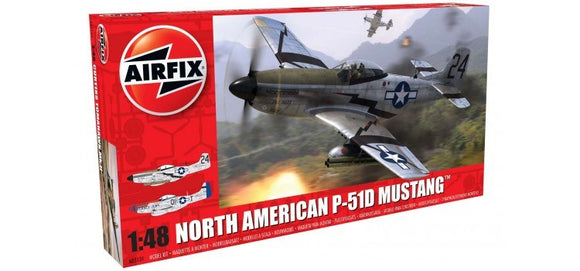 Airfix A05131 North American P51-D Mustang 1:48 Scale