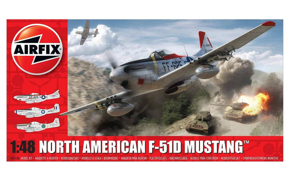 Airfix A05136 North American F51D Mustang  1:48 Scale