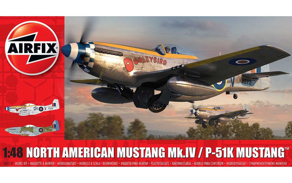Airfix A05137 North American Mustang Mk.IV/P-51K Mustang 1:48 Scale