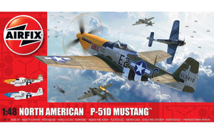 Airfix A05138 North American P51-D Mustang (Filletless Tails) 1:48 Scale