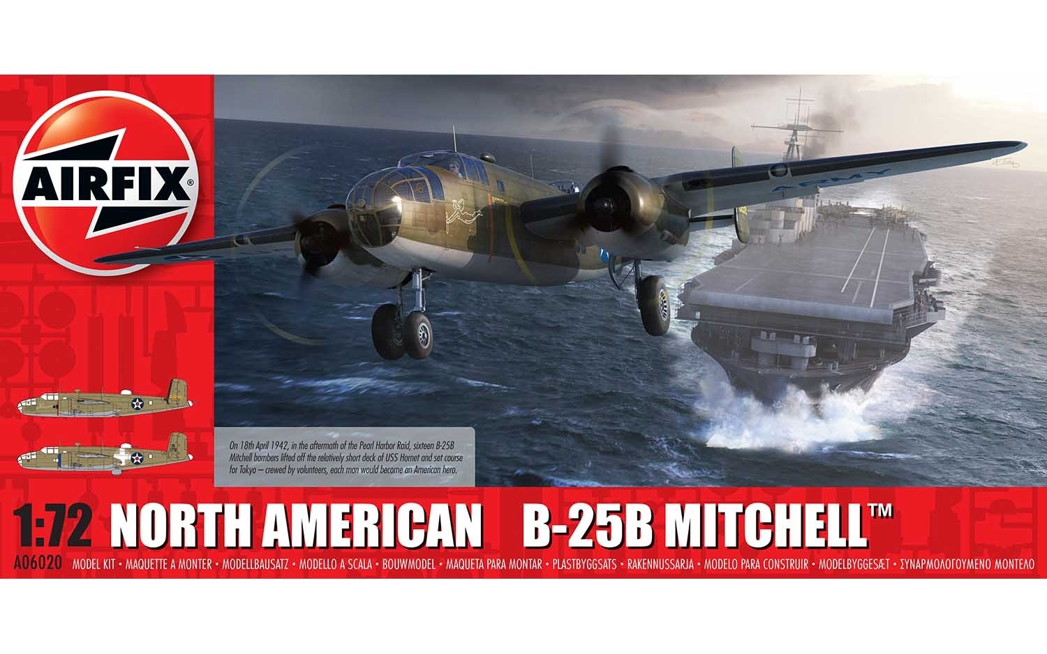 Airfix A06020 North American B25B Mitchell 1:72 Scale