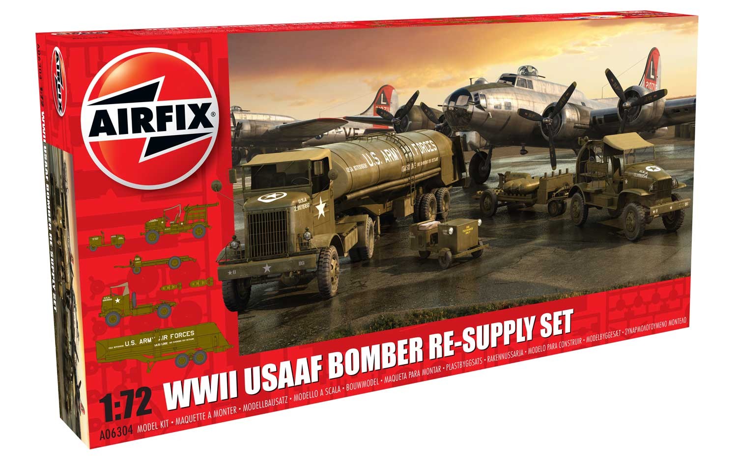 Airfix A06304 WWII USAAF 8th Bomber Resupply Set 1:72 Scale