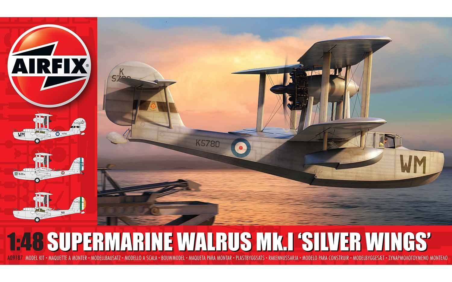 Airfix A09187 Supermarine Walrus Mk.1 'Silver Wings' 1:48 Scale