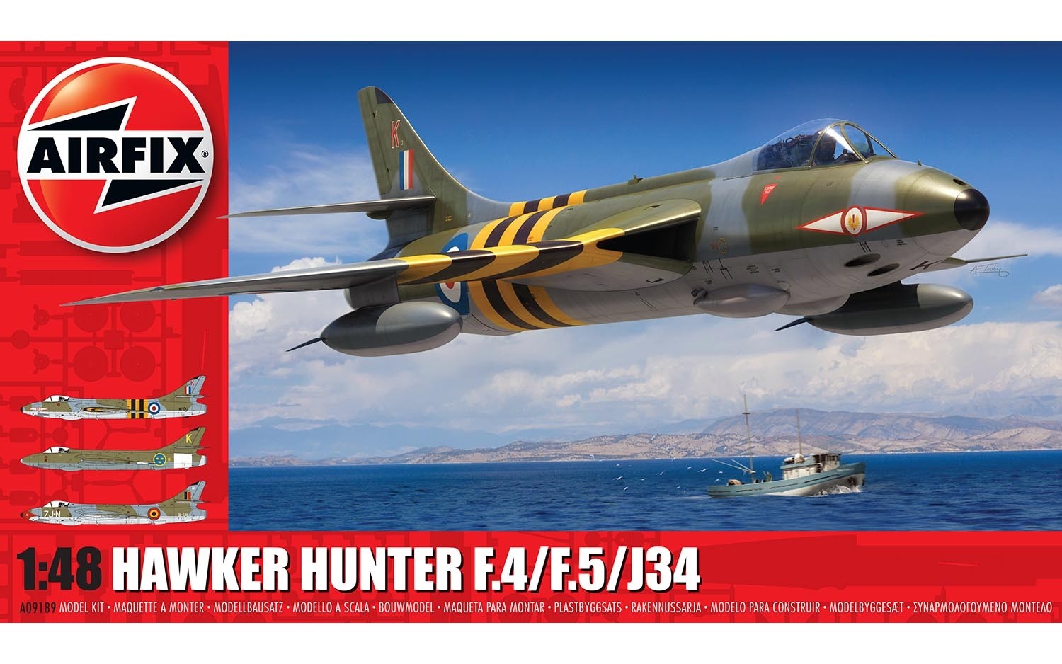 Airfix A09189 Hawker Hunter F.4/F.5/J.34 1:48 Scale