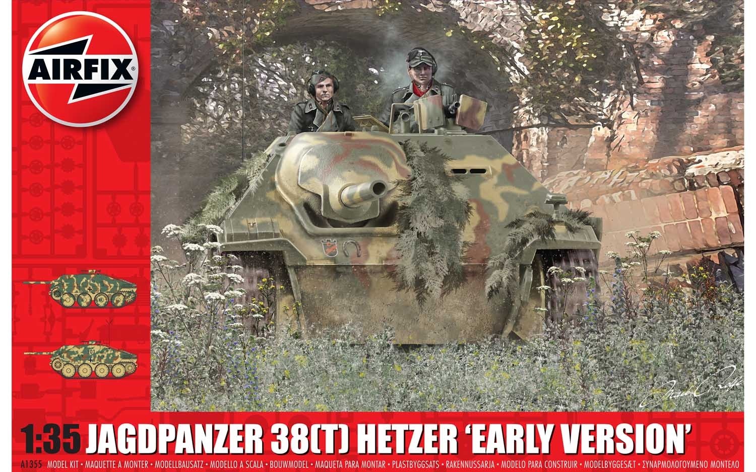 Airfix A1355 JagdPanzer 38 tonne Hetzer Early Version 1:35 Scale