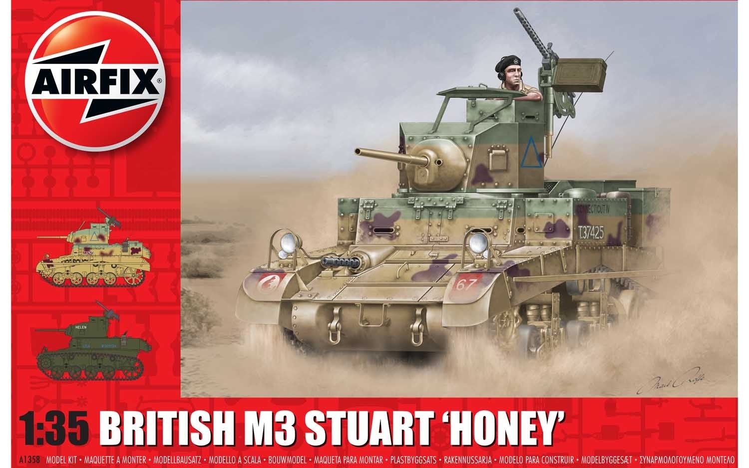 Airfix A1358 M3 Stuart "Honey"  1:35 Scale