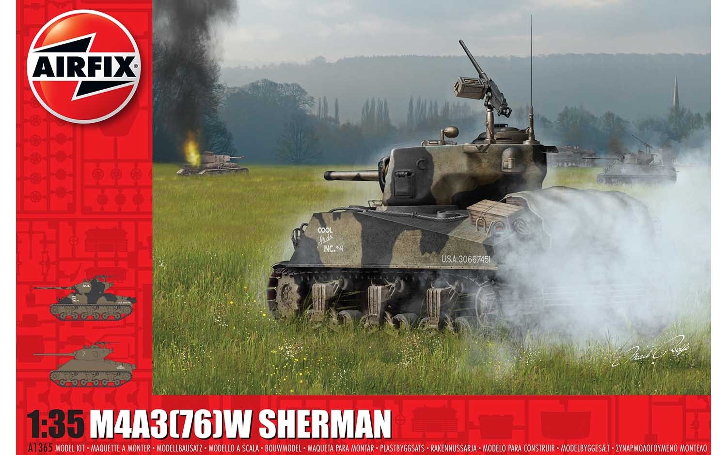 Airfix A1365 M4A3(76)W "Battle of the Bulge" 1:35 Scale
