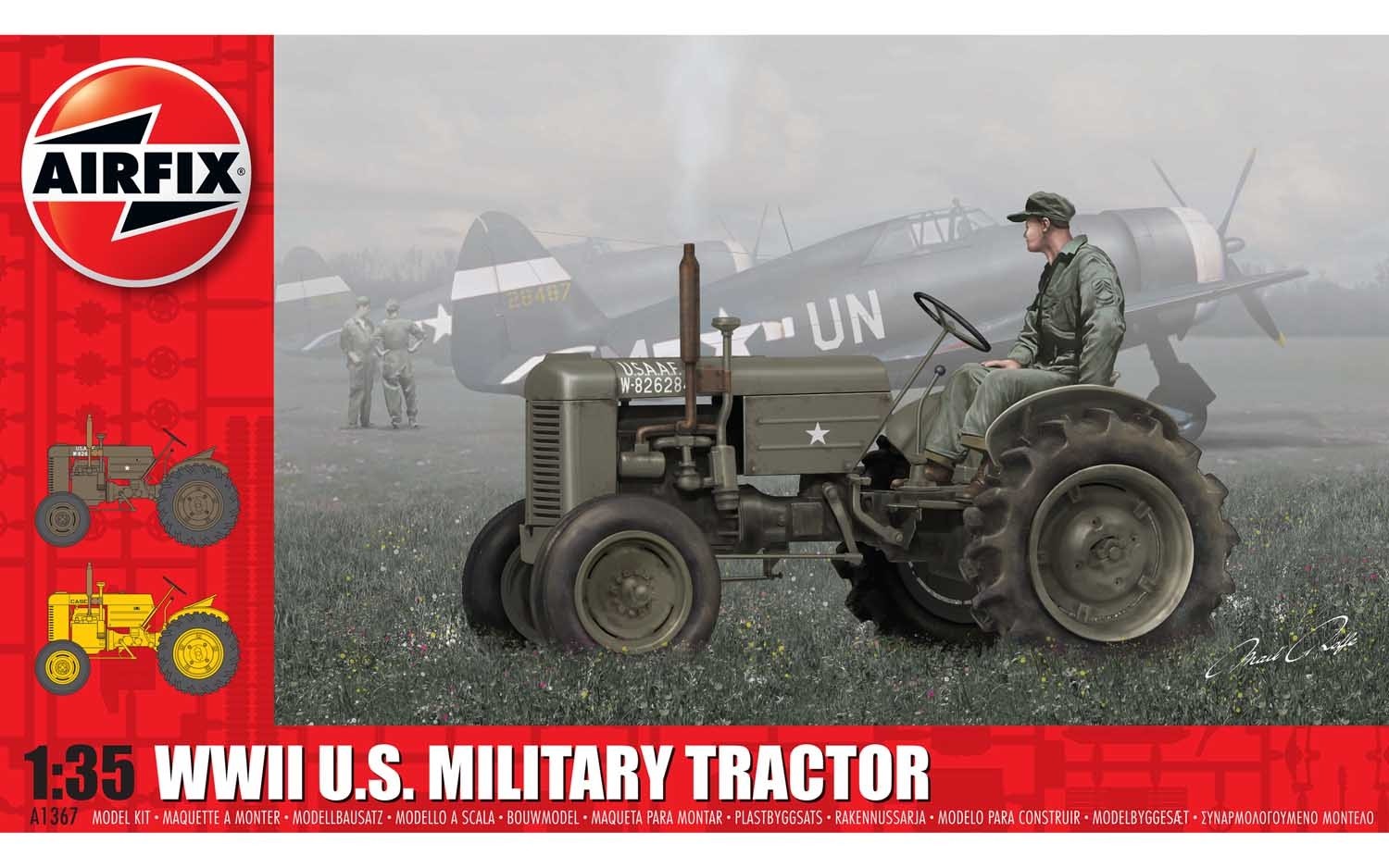 Airfix A1367 WWII U.S. Military Tractor 1:35 Scale