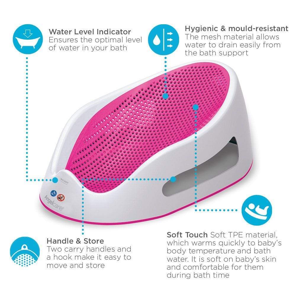 Angelcare Soft Touch Bath Support Pink
