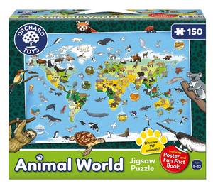 ORCHARD TOYS 300 ANIMAL WORLD JIGSAW PUZZLE