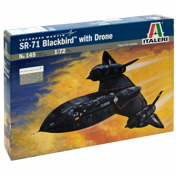 ITALERI 145 SR-71 BLACKBIRD WITH DRONE 1/72 SCALE
