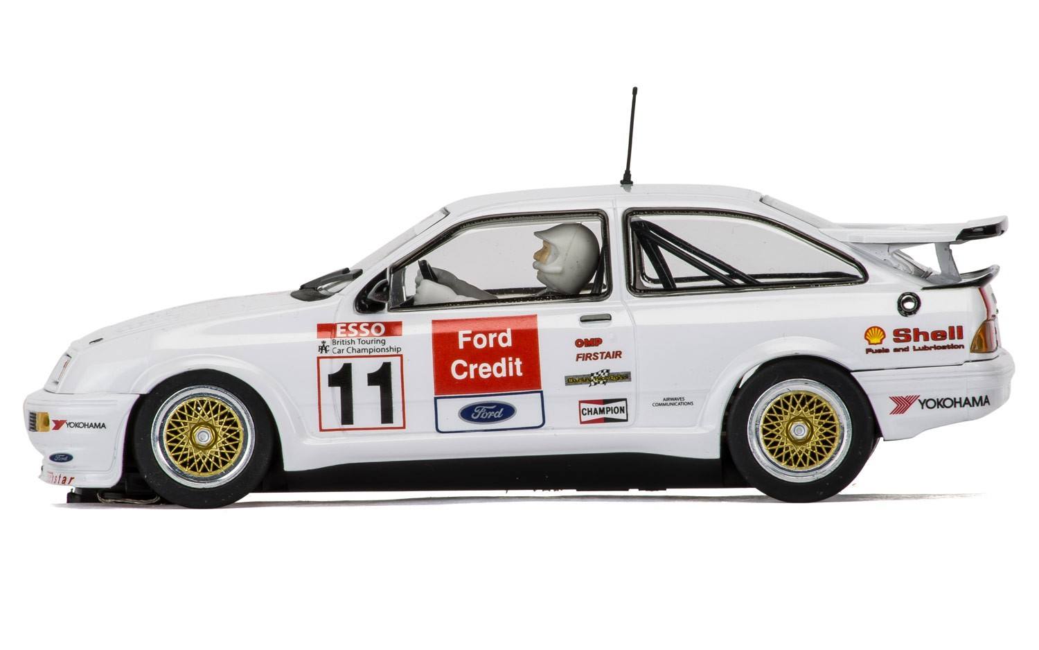 SCALEXTRIC CAR  C3781SE FORD SIERRA RS500 BTCC ANNIVERSARY SPECIAL EDITION ROBB GRAVETT NO11