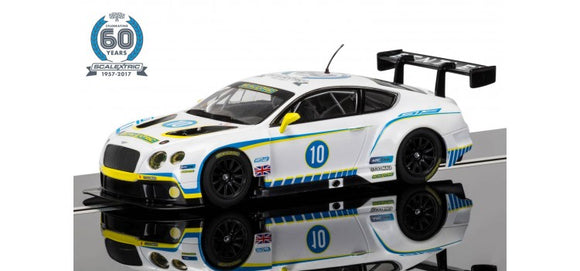 SCALEXTRIC CAR C3831A BENTLEY CONTINENTAL GT3 1 OF 7 CELEBRATING 60 YEARS