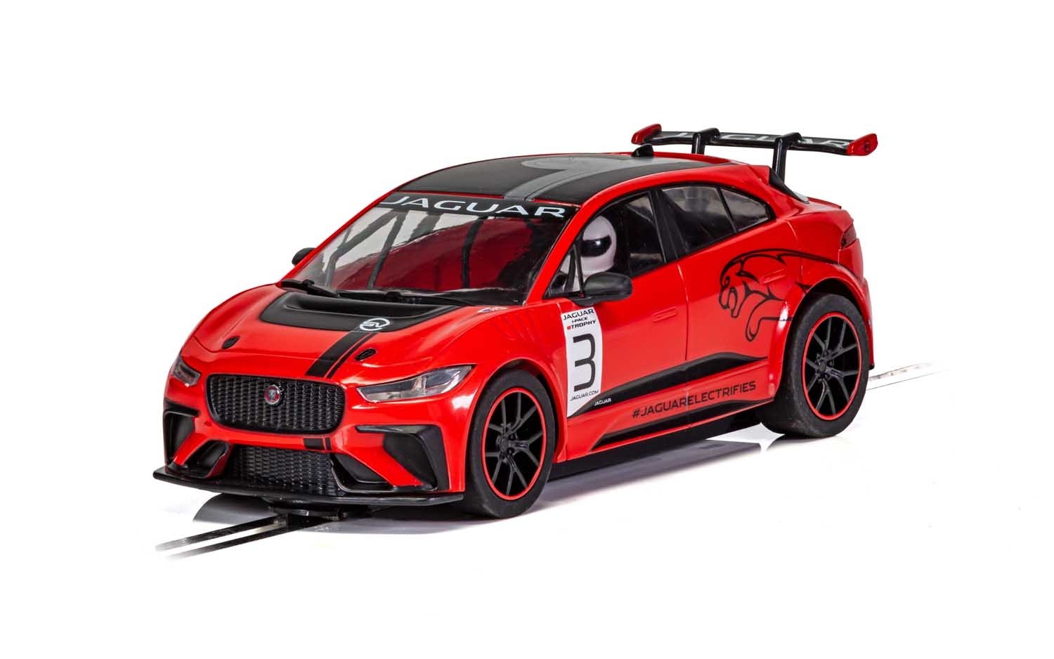 SCALEXTRIC CAR C4042 JAGUAR I PACE ETROPHY NO3