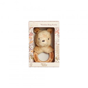DISNEY CLASSIC POOH 1810 ALWAYS & FOREVER WOODEN RING RATTLE