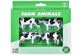 TOYMASTER TY5563 FARM ANIMALS 4 PIECE COWS 1:32 SCALE