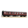 BACHMANN 39-476 LMS 60FT PORTHOLE COACH OPEN VESTIBULE FIRST BR MAROON