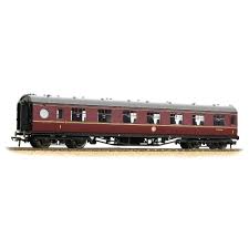 BACHMANN 39-476 LMS 60FT PORTHOLE COACH OPEN VESTIBULE FIRST BR MAROON