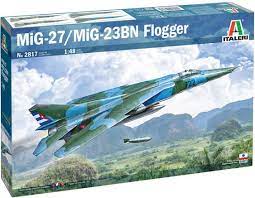ITALERI  2817 MIG-27 MIG-23BN FLOGGER   1/48 SCALE PLASTIC MODEL KIT